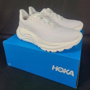 Hoka Arahi 8 Womens 7.5 WIDE White White Running Shoes 1168711 New With Box